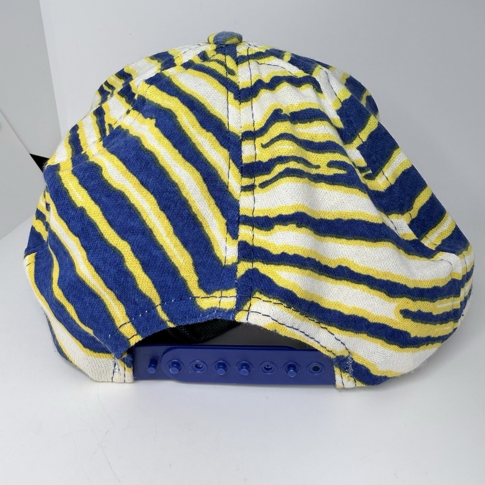 Vintage Zubaz Los Angeles St. Louis Rams Hat Cap Snap Back NFL Football Logo - Picture 4 of 8